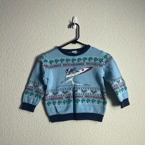 Disney lilo stitch Blue Sweater with Surfing Design size 5T